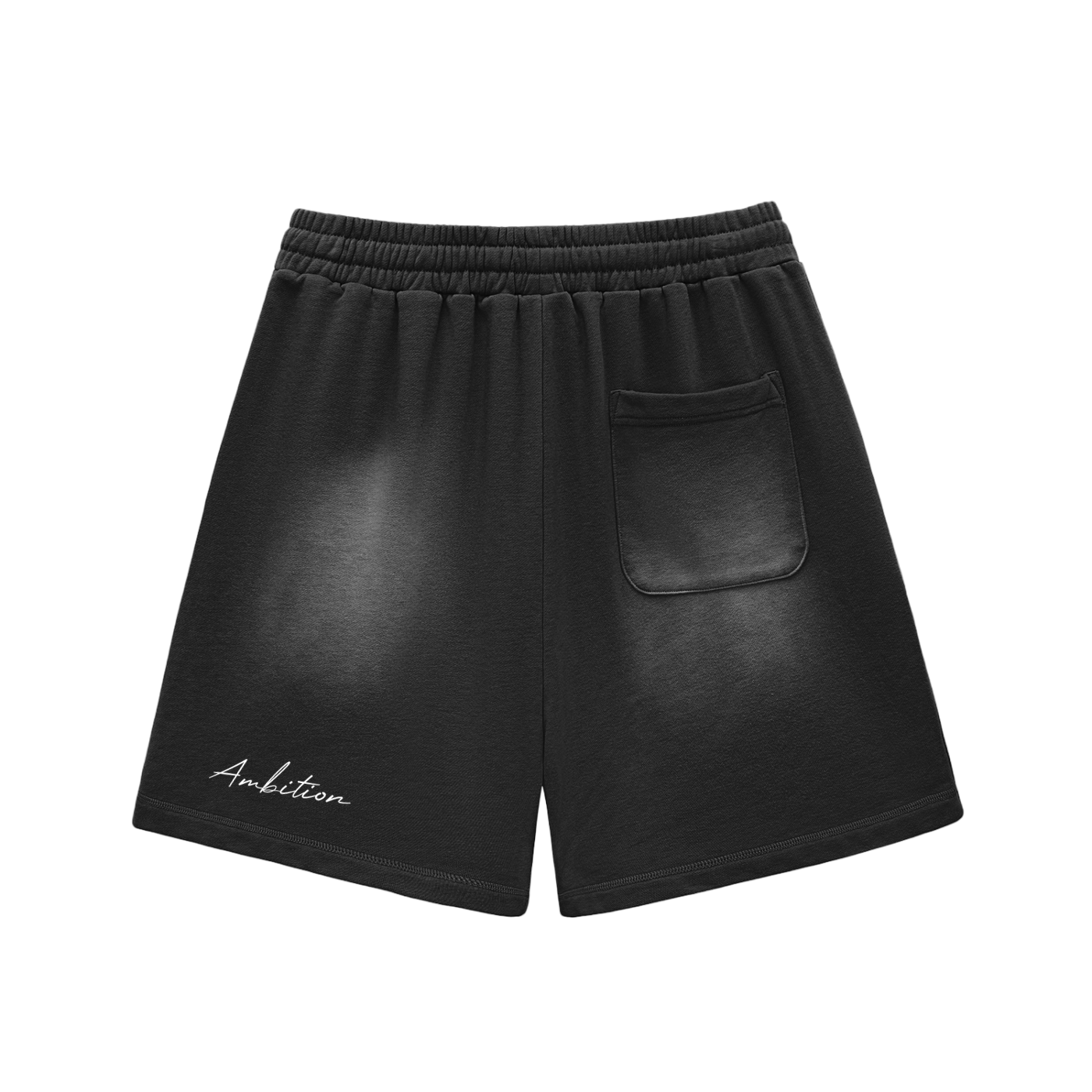 Sun Fade Raw Edge Cotton Shorts