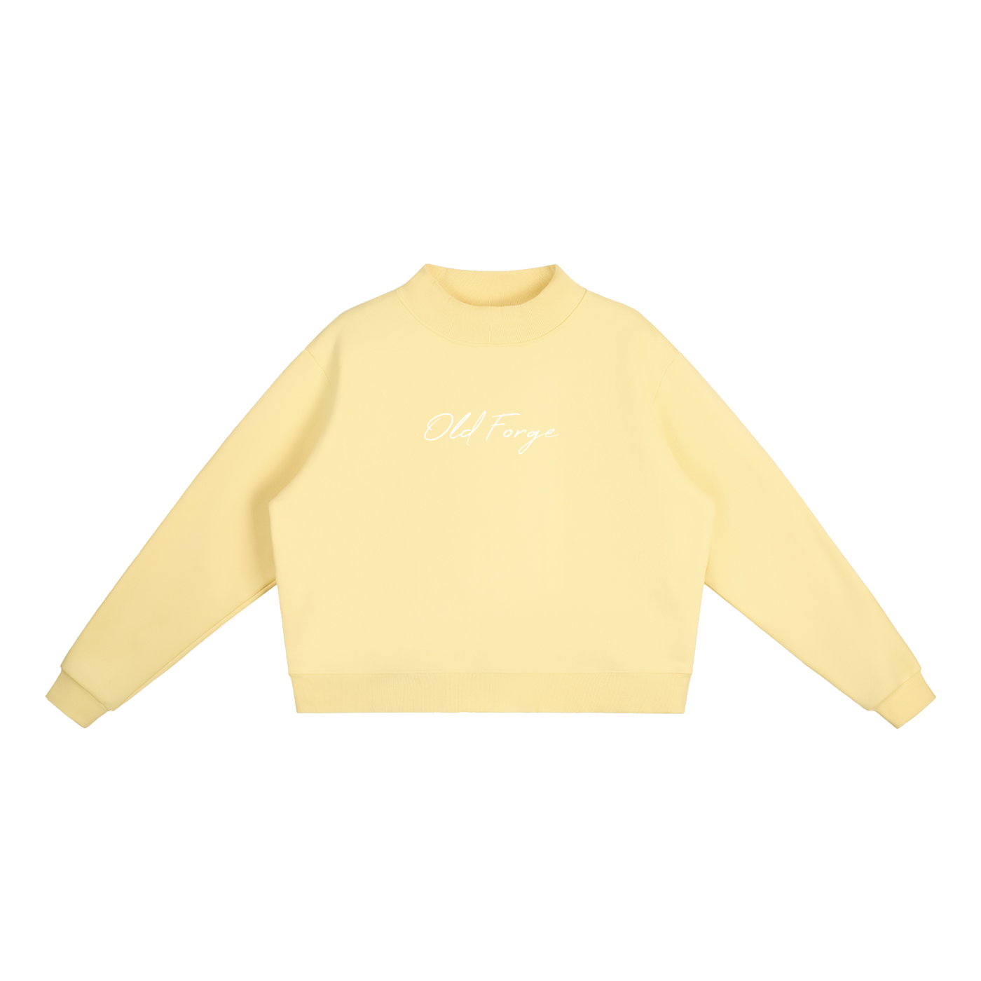 Women's Essential Fleece Mock-Neck Crew Sweatshirt