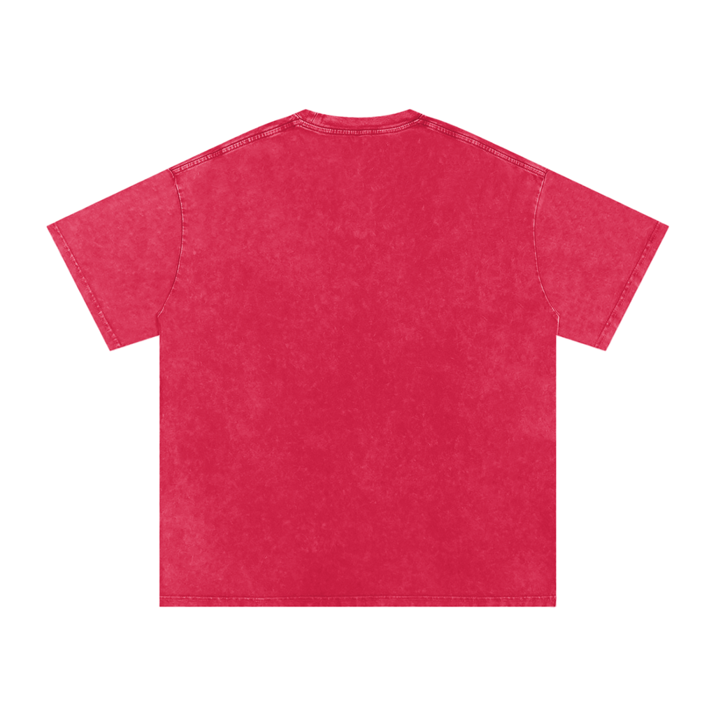 Snow Washed Oversized Cotton T-Shirt Blank