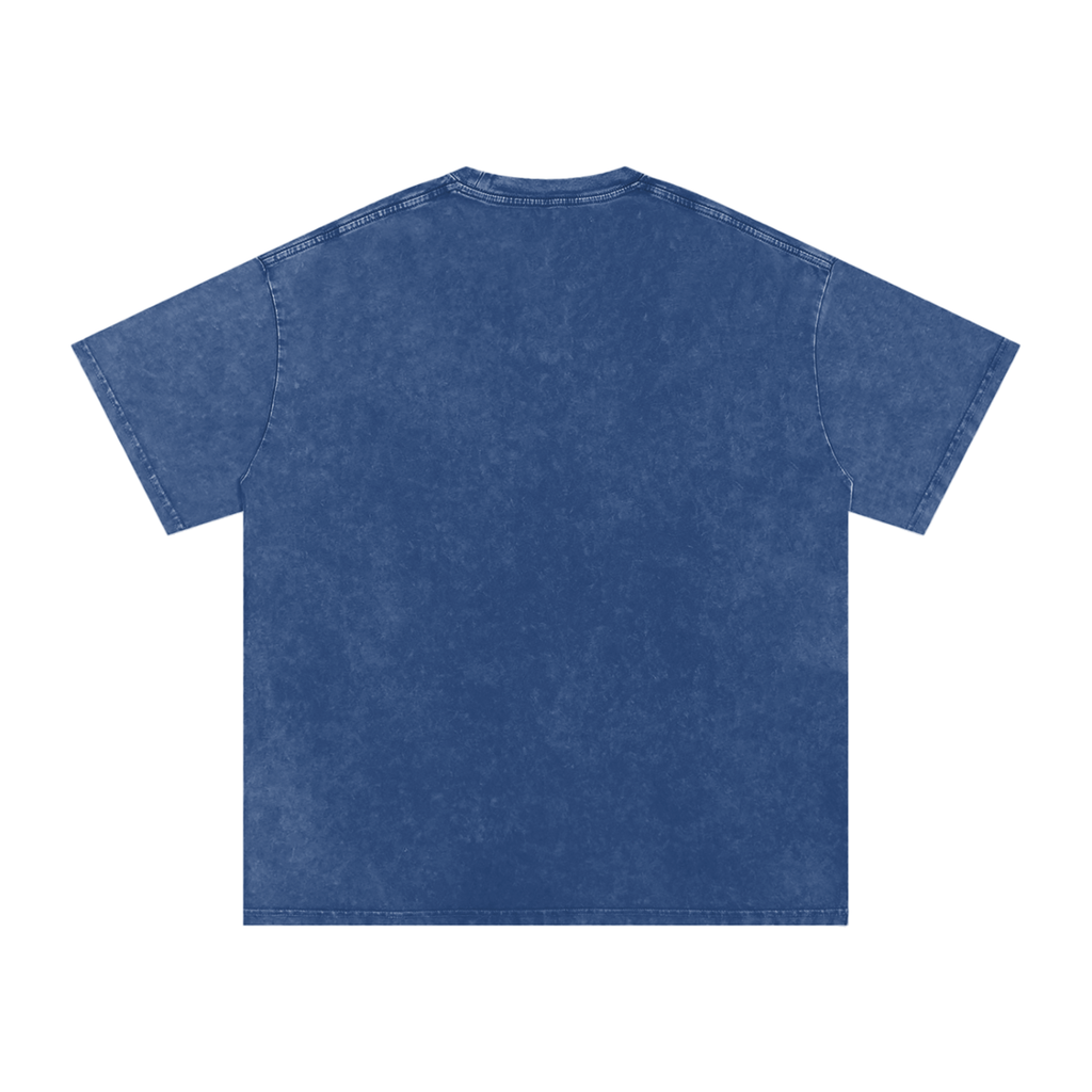 Snow Washed Oversized Cotton T-Shirt Blank