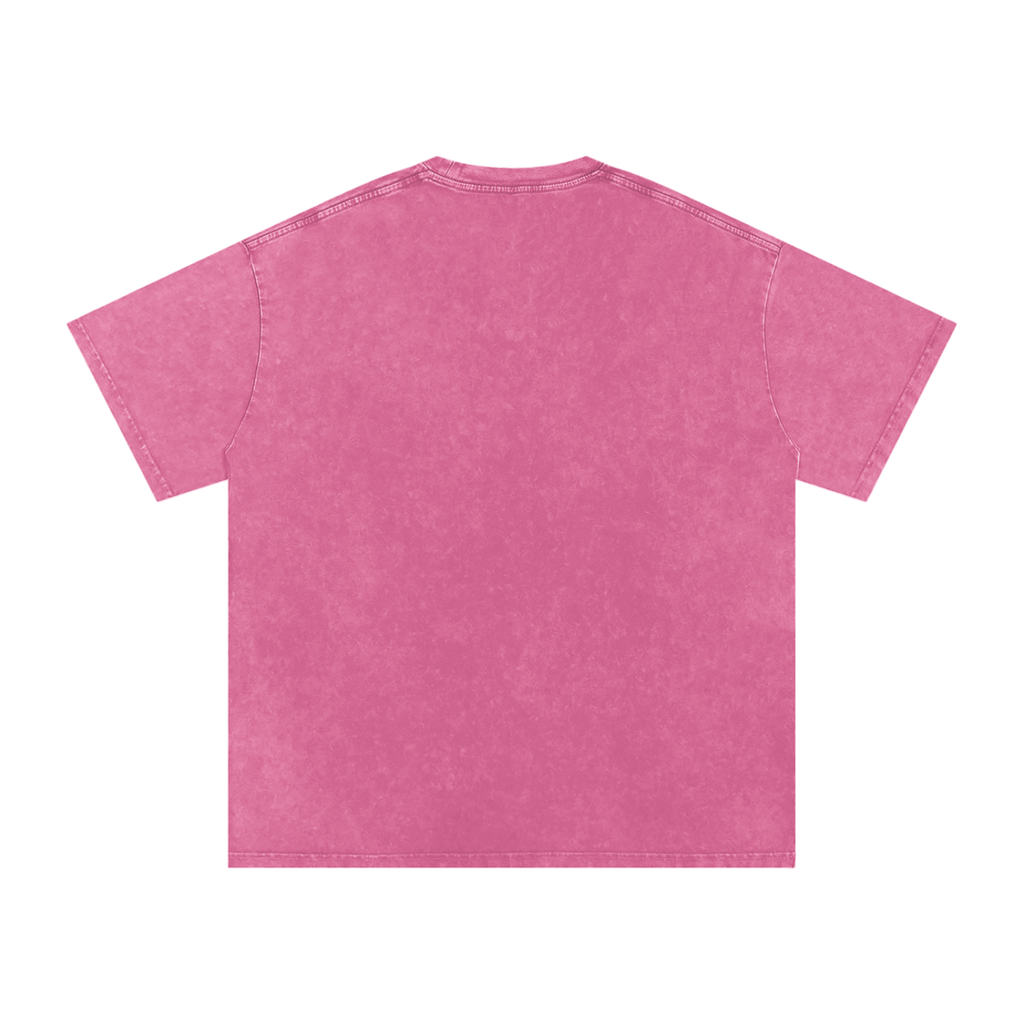 Snow Washed Oversized Cotton T-Shirt Blank
