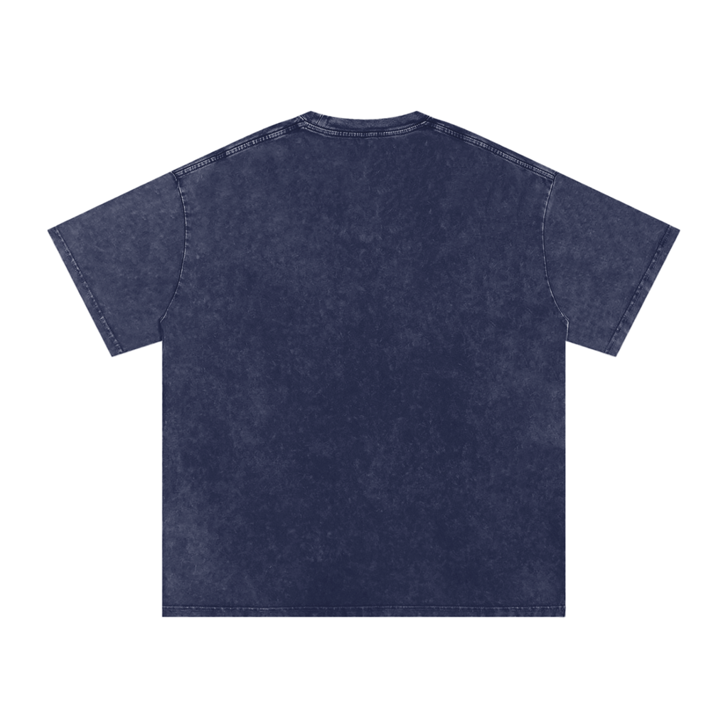 Snow Washed Oversized Cotton T-Shirt Blank