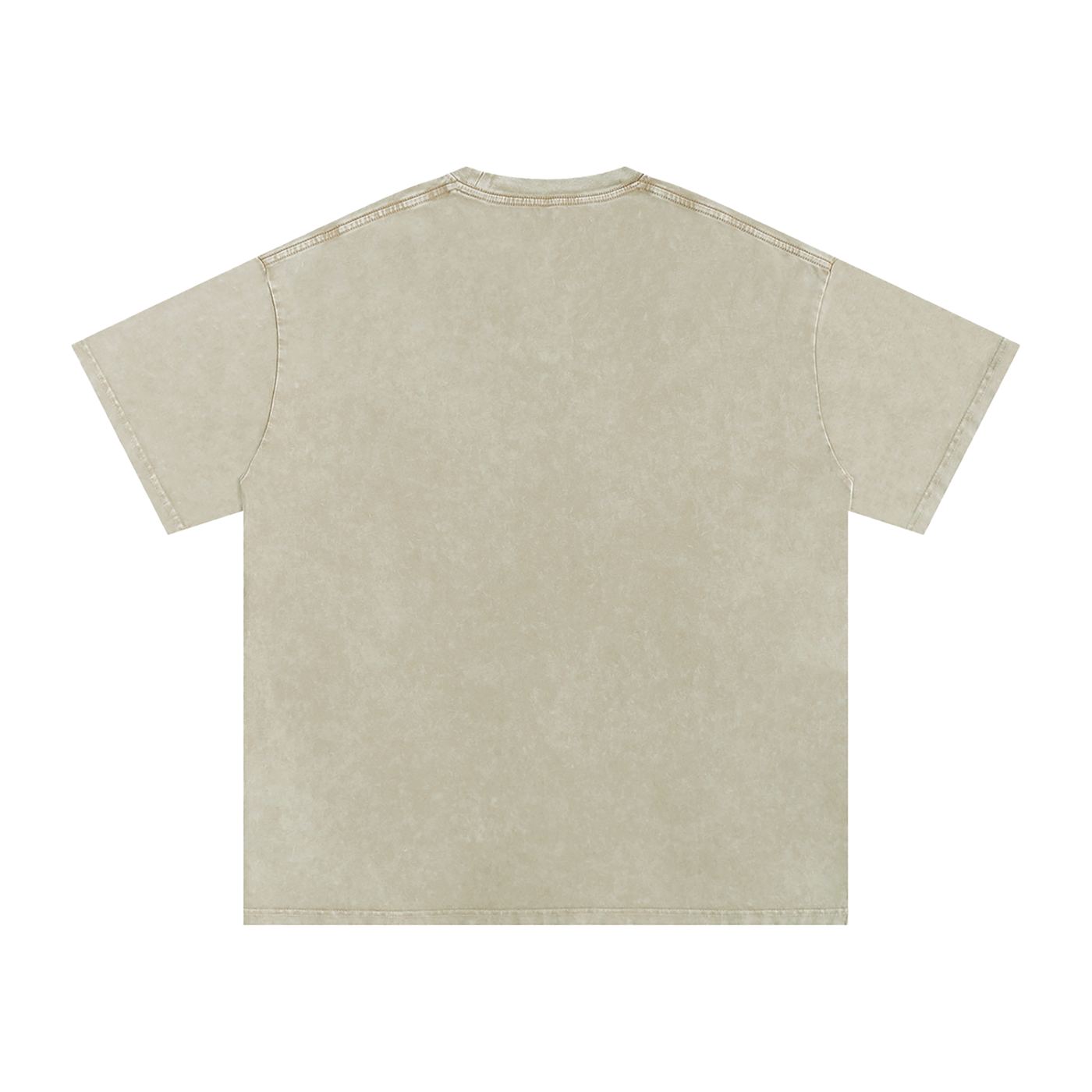 Snow Washed Oversized Cotton T-Shirt Blank