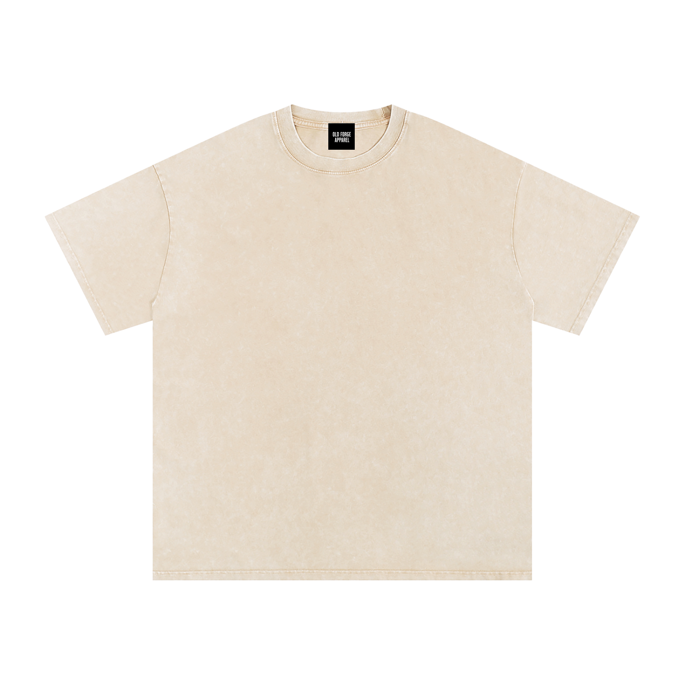 Snow Washed Oversized Cotton T-Shirt Blank