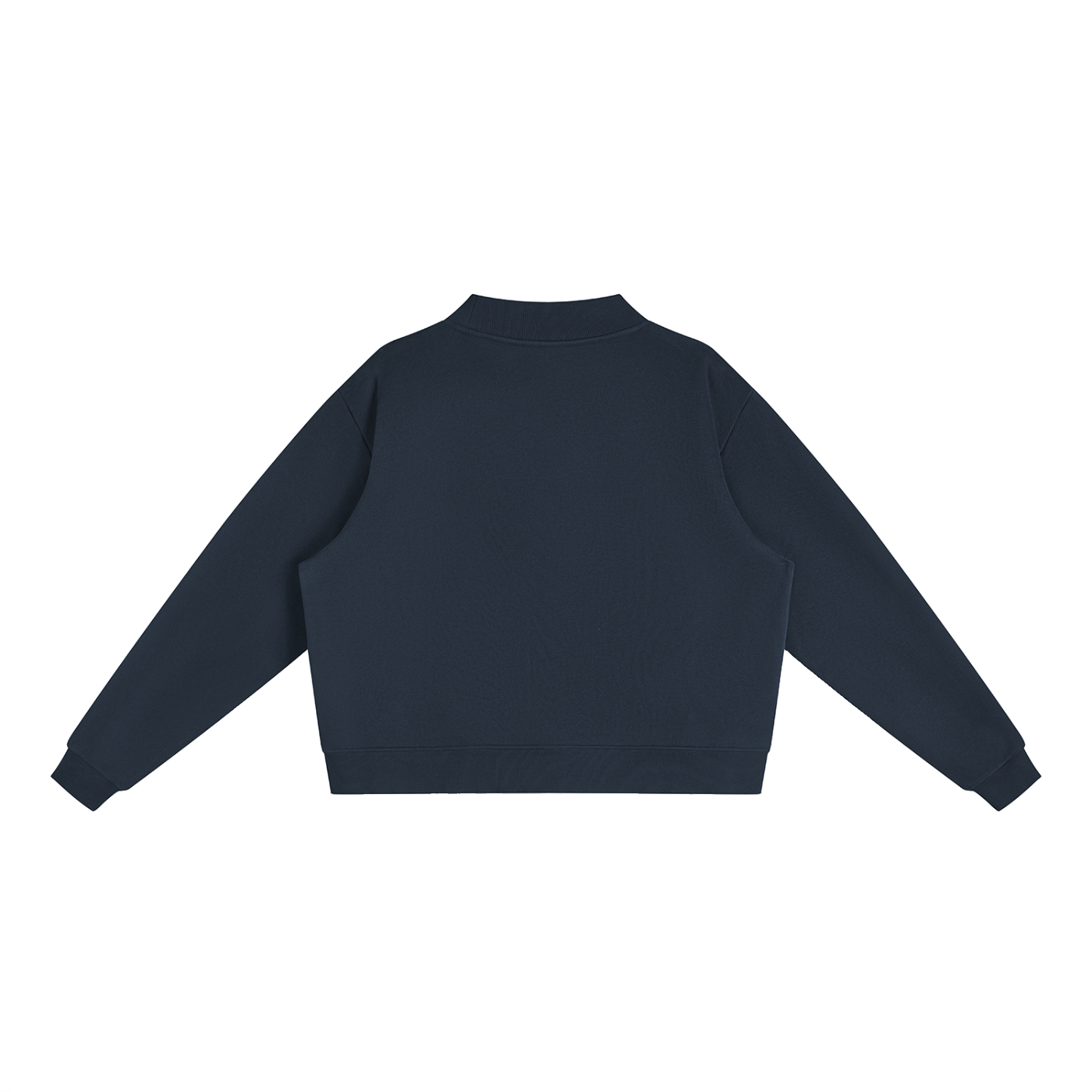 Women's Essential Fleece Mock-Neck Crew Sweatshirt