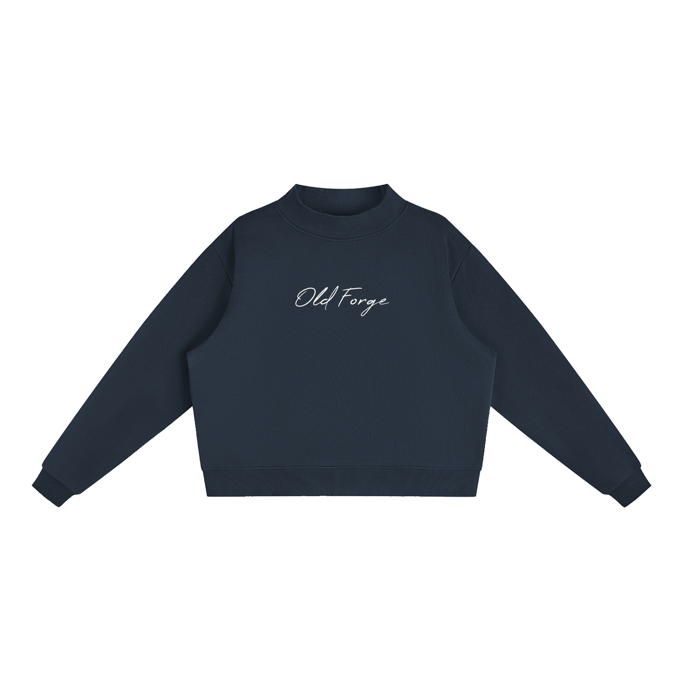 Women's Essential Fleece Mock-Neck Crew Sweatshirt