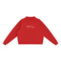 Women's Essential Fleece Mock-Neck Crew Sweatshirt