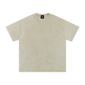 Snow Washed Oversized Cotton T-Shirt Blank