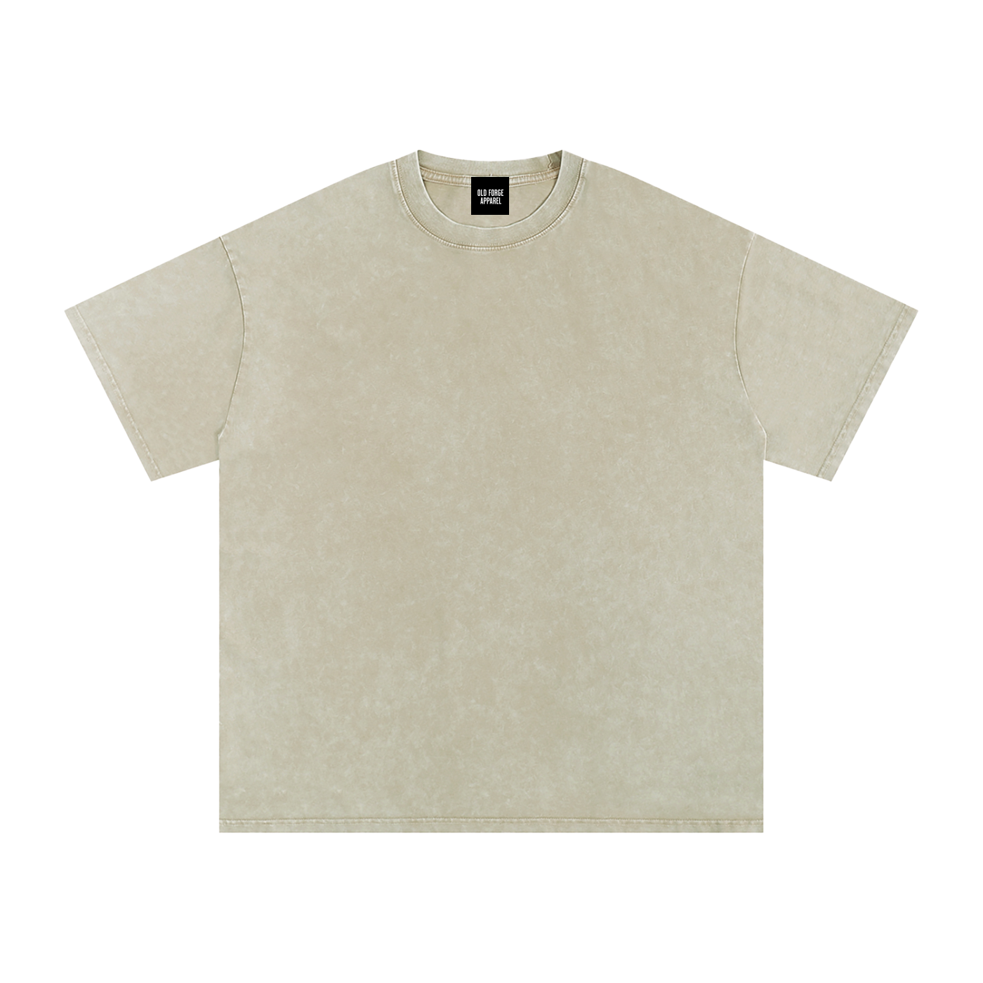 Snow Washed Oversized Cotton T-Shirt Blank